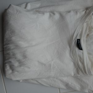 City Chic white lace sleeve top.